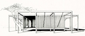 Walker Guest House - drawing - archival 3